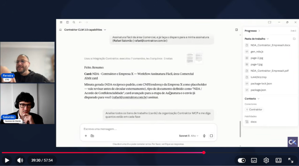 Contraktor | Como conectar seus contratos ao Claude: 3 casos reais e o passo a passo Como conectar seus contratos ao Claude: 3 casos reais e o passo a passo
